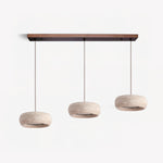 Load image into Gallery viewer, Travertine Drum Pendant Lamp