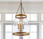 Load image into Gallery viewer, Driscoll Conical Glass Pendant Light - Modern Glass And Iron Design