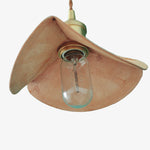 Load image into Gallery viewer, Hand-Stitched Leather Petal Pendant Light