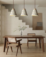 Load image into Gallery viewer, Japanese Wabi Sabi Cement Bell Shape Pendant Light M28