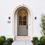 Load image into Gallery viewer, Pair of wall sconces beside an exterior entryway