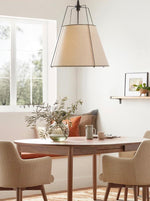 Load image into Gallery viewer, Modern Minimalist Fabric Tapered Pendant Lamp