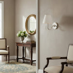Load image into Gallery viewer, Luvora Fabric Shade Wall Sconce with Drum Shade - Classic Pleated Sconce Light
