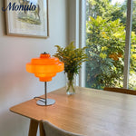 Cargar imagen en el visor de la Galería, Lámpara de mesa de cristal Koloro: moderna lámpara de niveles para espacios de estar o de trabajo