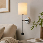 Cargar imagen en el visor de la Galería, Cumoris Pleated Wall Lamp – French Inspired Bedside and Living Room Accent Light