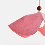 Load image into Gallery viewer, Sculptural Woven Fabric Pendant Lamp