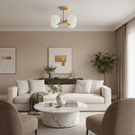 Bild in Gallery-Viewer laden, Spheraeon Retro verzweigter Kugel-Deckenleuchter – Mehrfachleuchte für Speisezimmer