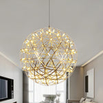 Load image into Gallery viewer, Silver Spark Ball Pendant Light