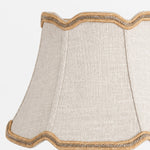 Load image into Gallery viewer, Vintage Fabric Table Lamp with Scalloped Shade