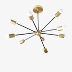 Charger l'image dans la visionneuse de galerie, Lustre Sputnik Mobilux Line Mid-Century - Plafonnier moderne en laiton