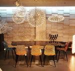 Load image into Gallery viewer, Silver Spark Ball Pendant Light