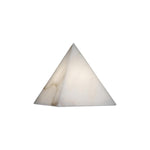 Load image into Gallery viewer, Alabaster Pyramid Table Lamp