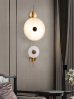 Load image into Gallery viewer, Alabaster Eclipse Wall Light