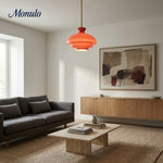 Charger l'image dans la visionneuse de galerie, Lampe suspendue en verre sculptural Cirren - Luminaire décoratif moderne pour espaces de vie