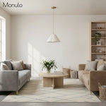 Cargar imagen en el visor de la Galería, Lámpara colgante Luminella con pantalla festoneada texturizada: una luz de techo de diseño para interiores contemporáneos.