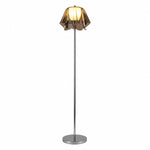 Cargar imagen en el visor de la Galería, Smoke grey Bauhaus acrylic flower floor lamp product image