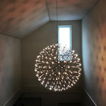 Load image into Gallery viewer, Silver Spark Ball Pendant Light