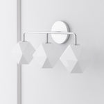 Load image into Gallery viewer, Talvior Faceted Glass Wall Sconce – Modern Style Bathroom or Hallway Accent Light