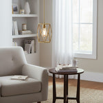 Load image into Gallery viewer, Auricyl Vintage Cage Pendant Light – Metal Cylinder Style Perfect for Dining Room