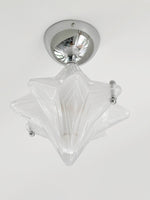 Load image into Gallery viewer, Art Deco Star Ceiling Lamp – Frosted Glass Fixture for Hallway & Entryway – Astris Ceres