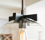 Load image into Gallery viewer, Auria Glass Dome Pendant Light – Clear Glass Elegance For Any Space