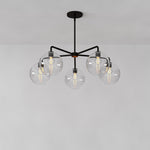 Load image into Gallery viewer, Selvion 5 Light Globe Chandelier - Sculptural Glass Modern Style
