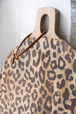 Load image into Gallery viewer, Leopard Solid Sapele Wood Board - Functional Dining Accessory for Kitchen