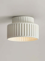 Load image into Gallery viewer, Resin Ceiling Light - Wabi Sabi Beige Flush Light for Nordic Interiors
