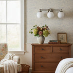 Load image into Gallery viewer, Glorica Glass Modern 3-Light Globe Vanity Wall Light for Bathroom