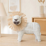 Cargar imagen en el visor de la Galería, Decorative lion ornament on a shelf in a soft neutral room