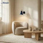 Cargar imagen en el visor de la Galería, Aplique de Pared Metálico Retro Modryx - Brazo Ajustable para Lectura junto a la Cama e Iluminación de Realce