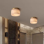 Plafonnier minimaliste en albâtre Rivage