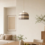 Bild in Gallery-Viewer laden, White cup cotton thread pendant light in a bright dining room