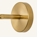 Bild in Gallery-Viewer laden, Close view of the brushed brass-tone round wall plate