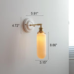 Bild in Gallery-Viewer laden, Vintage japanische Keramik Messing 1-Licht Wandlampe