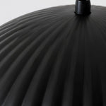 Load image into Gallery viewer, Ribbed black metal top detail