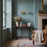 Cargar imagen en el visor de la Galería, Aplique de pared doble moderno Lumio Globe – Iluminación de transición para baños y pasillos