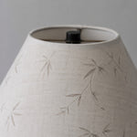 Load image into Gallery viewer, Close view of pale fabric lampshade texture