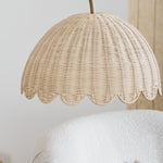 Load image into Gallery viewer, Olvara Arched Rattan Floor Lamp - Boho Chic Natural Woven Lighting