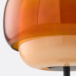 Charger l'image dans la visionneuse de galerie, Lampe de table Clinco en verre teinté, silhouette de champignon – Luminaire design polyvalent pour buffet ou table de chevet