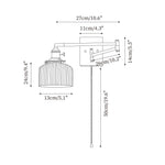 Bild in Gallery-Viewer laden, Glavora Keramische Wandlampe mit gebogenem Arm – Elegantes modernes Design für Schlafzimmer und Wohnzimmer