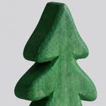 Cargar imagen en el visor de la Galería, Green painted wood grain and carved edge detail