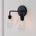Load image into Gallery viewer, Merin Multi-Head Wall Lamp – Minimalist Metal & Glass Vanity Fixture