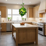 Cargar imagen en el visor de la Galería, Lámpara colgante inspirada en la naturaleza Boltvein - Diseño de fusión botánico-industrial para decoración interior moderna U24