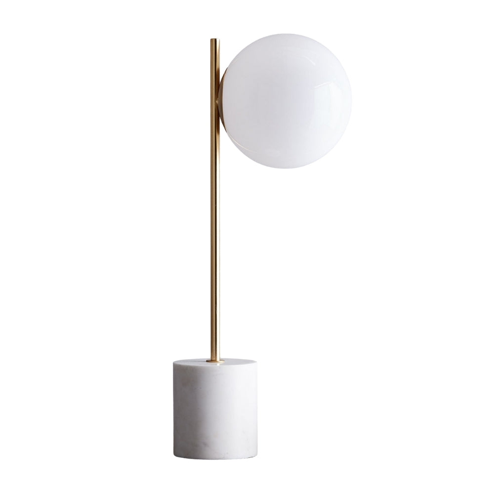 Sphere Alessora Table Lamp Modern Marble Metal Desk Light