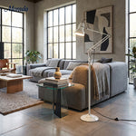 Cargar imagen en el visor de la Galería, Modryx Diseño Funcional Moderno ‑ Lámpara de Pie Industrial Ajustable para Interiores del Hogar