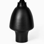Charger l'image dans la visionneuse de galerie, Black ribbed ceramic base detail