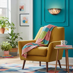 Load image into Gallery viewer, TF Layered Glass and Curved Metal Arm Wall Lamp – Transitional Art Deco Wall Sconce for Bedroom and Entryway