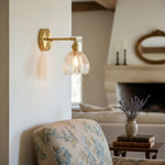 Cargar imagen en el visor de la Galería, Aplique de Pared Floral Tulipán Blossix – Lámpara de Pared Moderna con Base de Metal para Iluminación Interior del Hogar N64