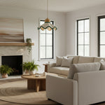 Charger l'image dans la visionneuse de galerie, Suspension en résine en forme d'onde Resinova - Résine métallique moderne pour salles à manger et cuisines